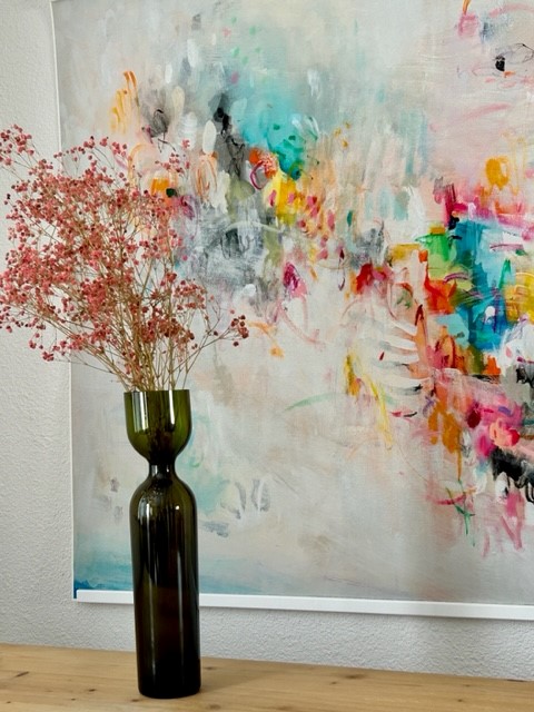 Upcycling Weinflaschenvase